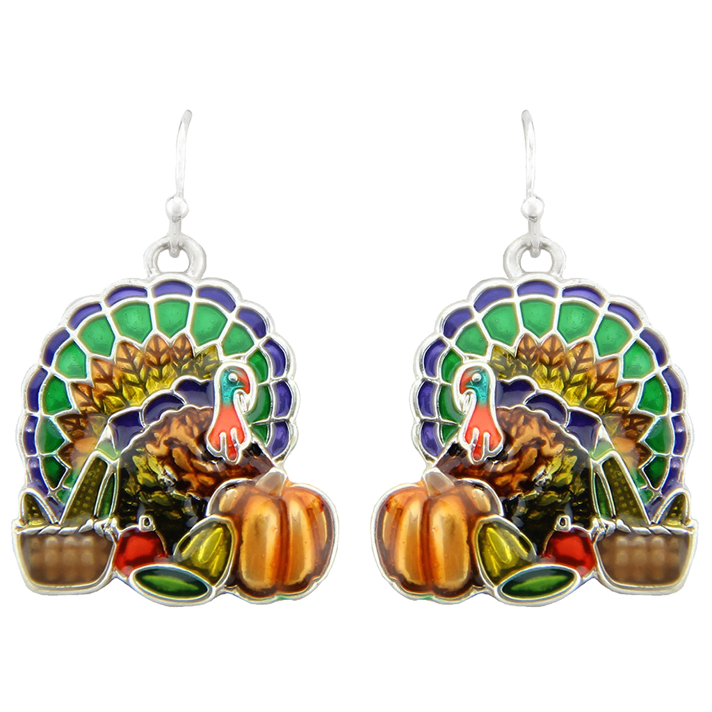 Thanksgiving 2025 turkey earrings