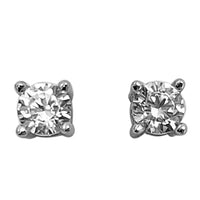 Stunning Sterling Silver With Premium Cubic Zirconia Crystals Hypoallergenic Post Back Stud Earrings (3, Round Cut)