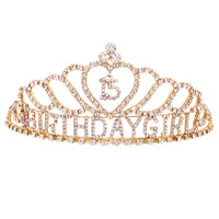 Stunning Crystal Rhinestone Special Birthday Tiara Headband Crown