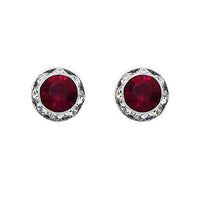 Women's Stunning And Colorful Hypoallergenic Post Back Stud Birthstone Earrings Made With Swarovski Crystals Birthday Gift Set, 8mm (January)