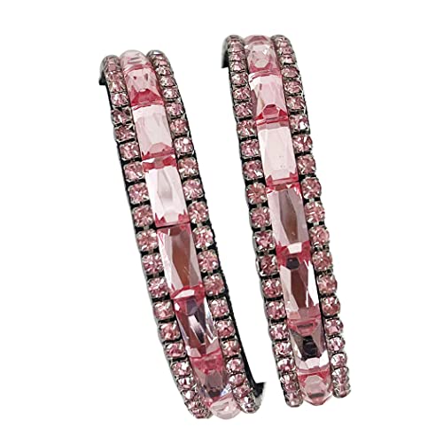 Stunning Baguette Crystal Double Wrap Magnetic Clasp Bracelet 14.5 L Rosemarie Collections