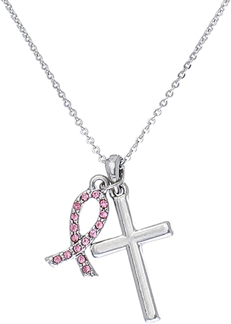 Pink Ribbon Necklace