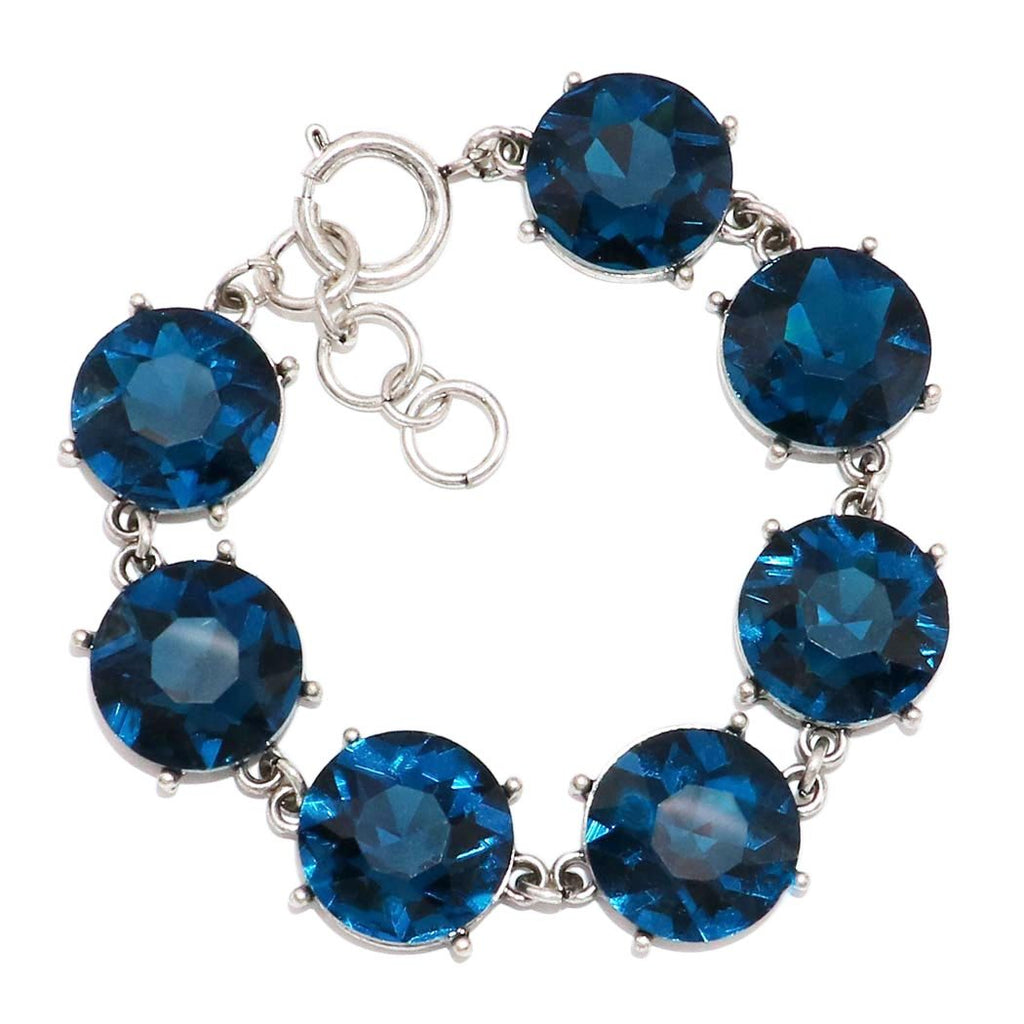 Rhinestone Link Statement Bracelet