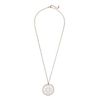 Rosemarie Collections Two Tone Geometric Star Medallion Pendant Necklace (Gold)