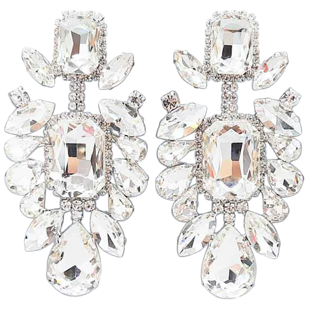 Crystal hotsell rhinestone earrings