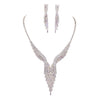 Simply Stunning Rhinestone Fringe Bridal Jewelry Set