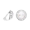Timeless Classic Statement Clip On Earrings Made with Swarovski Crystals, 15mm-20mm (15mm, Clear Crystal Silver Tone)