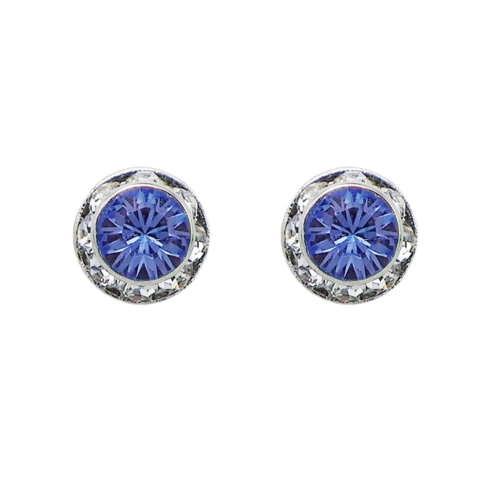 Birthstone Birth Month Swarovski Crystal Stud Earrings (September)