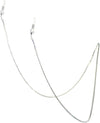 Elegant 2mm Crystal Rhinestone Necklace Chain Eyeglass Reader Holder Strap, 28.5"