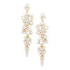 Women's Stunning Crystal Rhinestone Bubble Dangle Statement Earrings, 3.25"