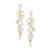 Women's Stunning Crystal Rhinestone Bubble Dangle Statement Earrings, 3.25"