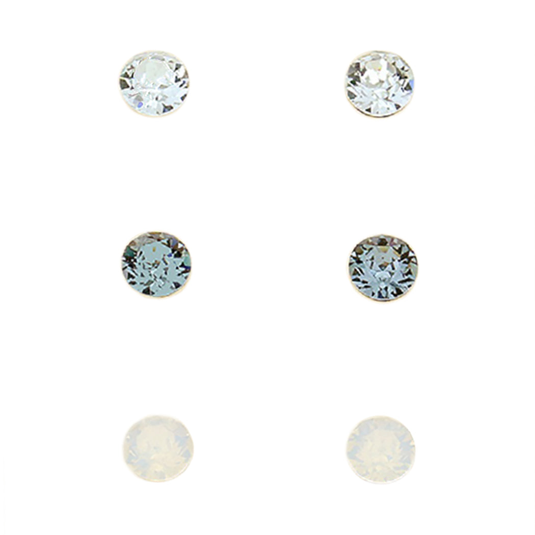 Liliane Jewellery Set, Pearl & Crystal Stud Earrings with Pendant Neck -  Jules Bridal Jewellery USA
