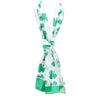 St. Patrick's Day Irish Clover Silky Stripe Lightweight Fashion Scarf 60 Inches (Leprechaun Hats)