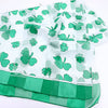 St. Patrick's Day Irish Clover Silky Stripe Lightweight Fashion Scarf 60 Inches (Leprechaun Hats)