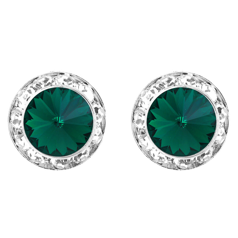 Timeless Classic Hypoallergenic Post Back Halo Earrings Made With Swarovski Crystals, 20mm