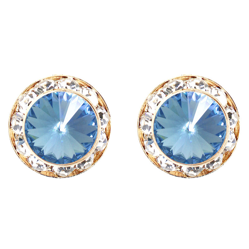 Timeless Classic Hypoallergenic Post Back Halo Earrings Made With Swarovski Crystals, 20mm