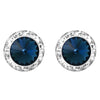 Timeless Classic Hypoallergenic Post Back Halo Earrings Made With Swarovski Crystals, 20mm