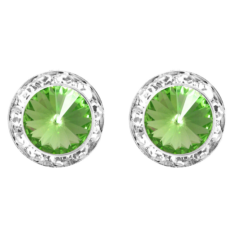 Timeless Classic Hypoallergenic Post Back Halo Earrings Made With Swarovski Crystals, 20mm