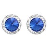 Timeless Classic Hypoallergenic Post Back Halo Earrings Made With Swarovski Crystals, 20mm