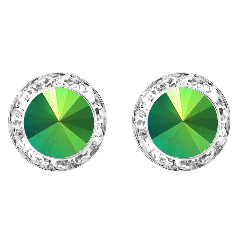 Timeless Classic Hypoallergenic Post Back Halo Earrings Made With Swarovski Crystals, 20mm