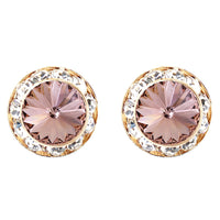 Timeless Classic Hypoallergenic Post Back Halo Earrings Made With Swarovski Crystals, 20mm