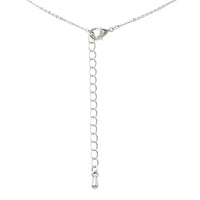 Cherry Pendant Necklace, Silver-Dipped Cubic Zirconia with Red Crystal Cherries, Green Crystal Leaves, Tarnish Resistant, 16 Inch With 2.5 Inch Extender