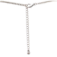 Western Style Squash Blossom Necklace, White Howlite Stone Pendant with Silver Alloy Chain, 16 Inch with 3 Inch Extender (Silver Burnished Hot Pink)