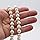 Stunning Simulated Pearl Knotted Strand Necklace With Lobster Clasp (18"+3" Extender, Cream, Gold Tone, 10MM)