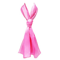 Stylish And Colorful Lightweight Satin Stripe Fashion Scarf, 60" (Pink)