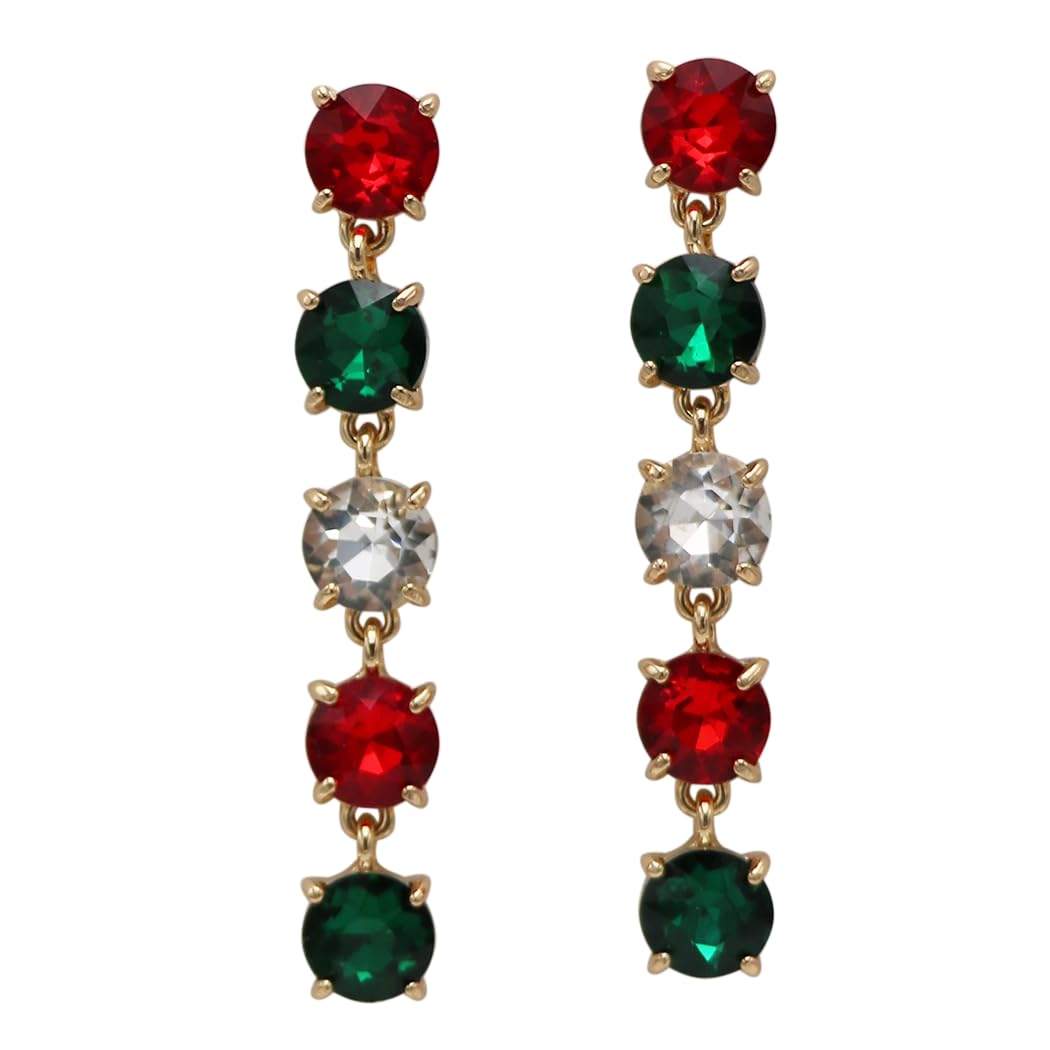 open lace back dress RED TURQUOISE EARRINGS| Rebekajewelry