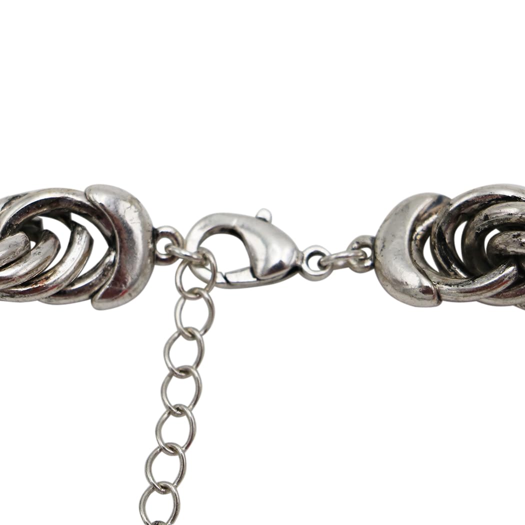 Classic Rope Chain Necklace, Silver Tone, 18 Inch, Twisted Link Design