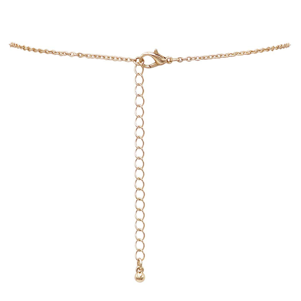 Colorful Powder Coated Flower With Crystal Rhinestone Center Collar Necklace Earrings Set, 15"+3" Extender (5 Flower White)