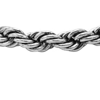 Classic Rope Chain Necklace, Silver Tone, 18 Inch, Twisted Link Design