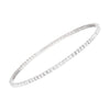 Women's Dainty Crystal Rhinestone Flex Wire Bangle Bracelet, 2.5"