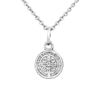 Rosemarie Collections Petite Saint Benedict Religious Pendant Necklace, 18"+2" Extender (Necklace Only)