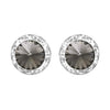 Timeless Classic Statement Clip On Halo Earrings Made With Crystals
