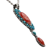 Women’s Cowgirl Chic Western Style Statement Simulated Banded Carnelian Turquoise Howlite Stone Concho Pendant Necklace Earrings Set, 18"+3" Extender