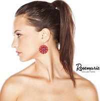 Summertime Fun Daisy Flower Earrings Set (Coral Earrings Only)