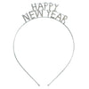 Sparkly Rhinestone New Year's Tiara Headband (Clear Crystal)