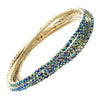 Women's Stunning Set of 5 Rhinestone Stretch Bracelets