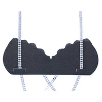 Stunning Silver Tone Detachable Crystal Rhinestone Bra Dress Straps