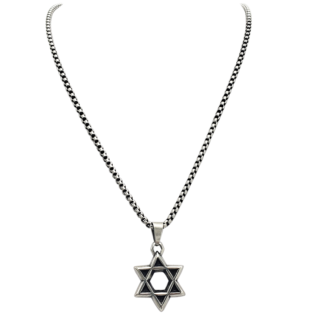 Stainless steel star of david discount