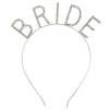 Statement Making Sparkling Crystal Rhinestone Bride Bling Extra Tall Bachelorette Party Tiara Silver Tone Headband