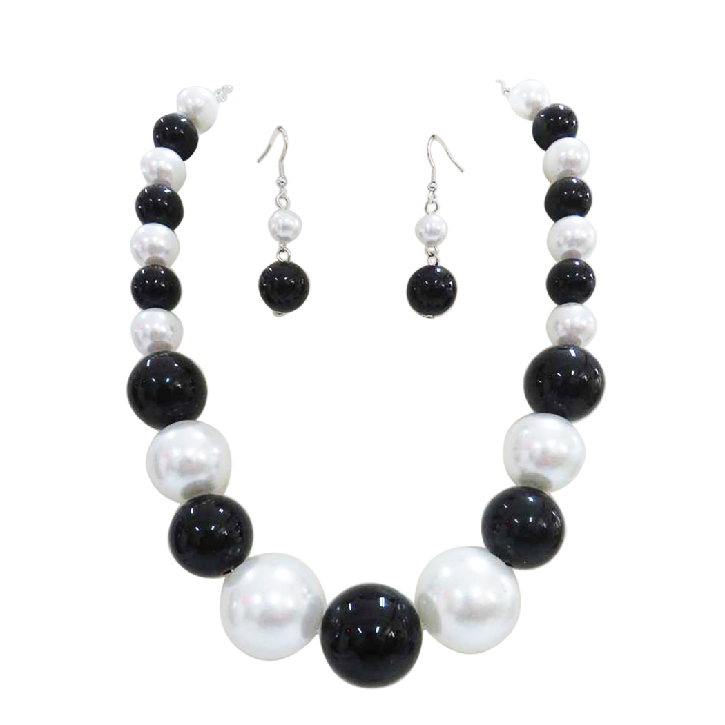 Black and white costume jewelry deals