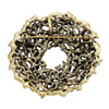 Sparkling Crystal Rhinestone Christmas Holiday Wreath Brooch With Pendant Loop, 2.25"