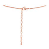 Unbe"leaf"able Statement Enamel Crystal Resin 3D Leaf Necklace Earrings Set, 14"+3" Extender (Peach Leaves Rose Gold Tone)