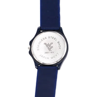 Women's Licensed Collegiate University Adjustable Silicone Band Team Spirit Ladies Sport Wrist Watch, 9.5" Florida State University Seminoles (West Virginia University Mountaineers)