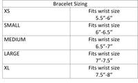 Whimsical Mothers Day Gift Grandma Charms Rope Hook Bangle Bracelet (Two Tone)
