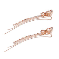 Copy of Beautiful Crystal Rhinestone Flower Bobby Pins Hair Barrette Clip Set of 2 Accessories, 2.5"