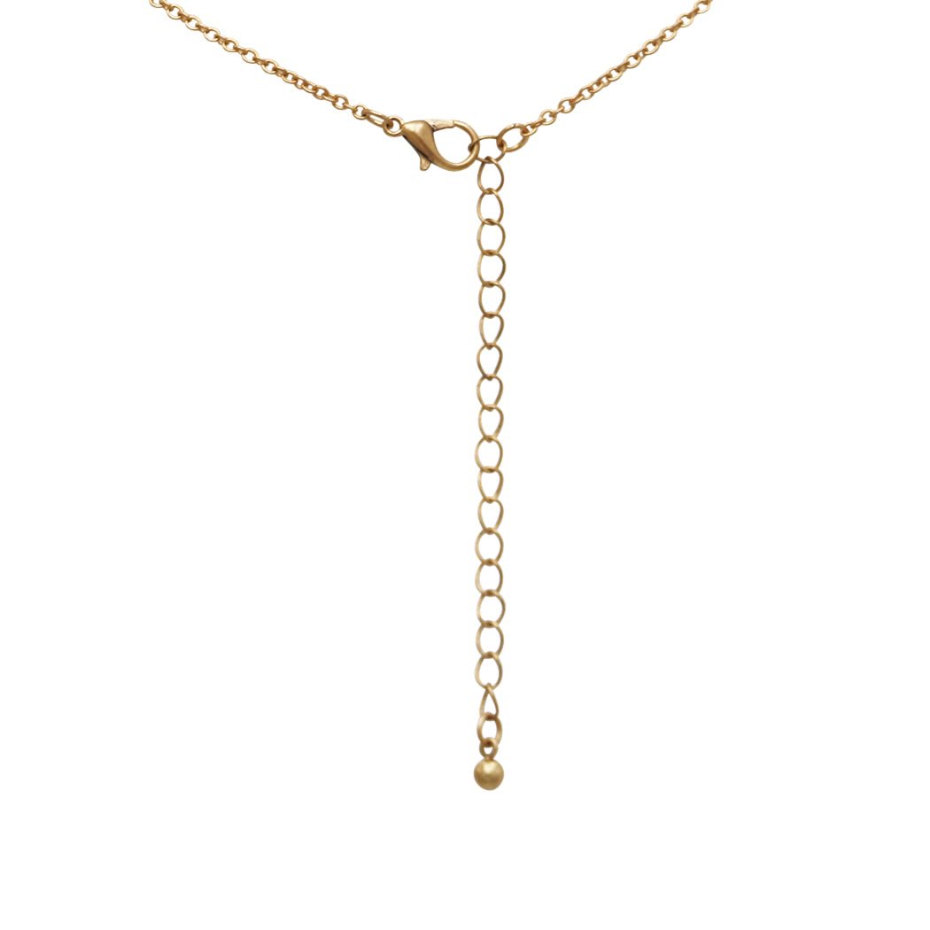 Vertical Bar Pendant Extra Long Statement Necklace (Pink)